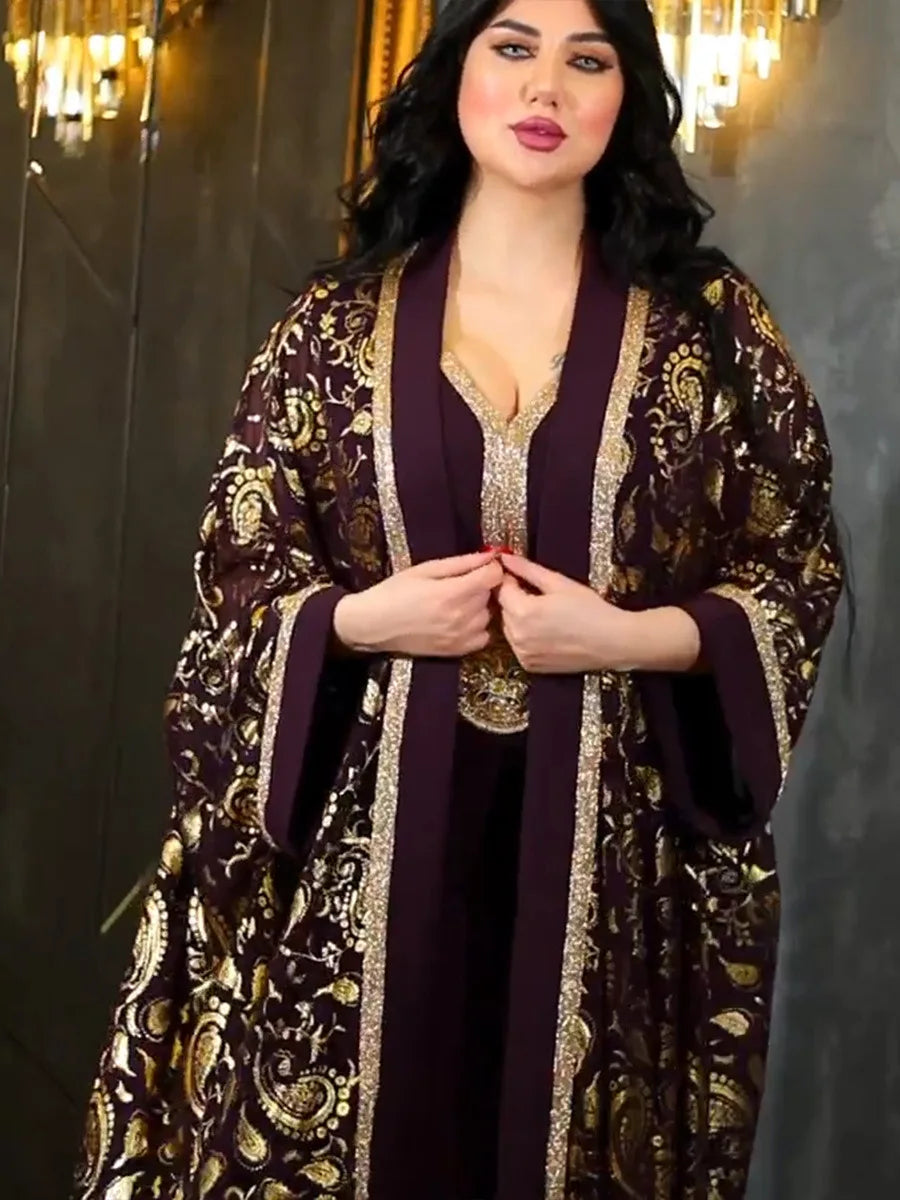 عباية فاخرة بتصميم أفريقي مغربي للمناسبات