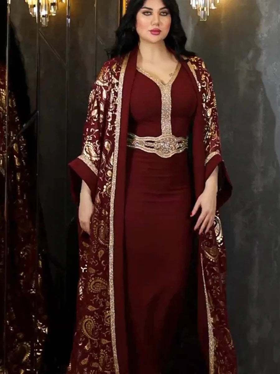 عباية فاخرة بتصميم أفريقي مغربي للمناسبات