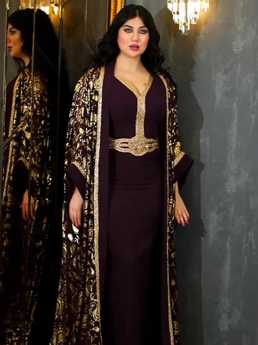عباية فاخرة بتصميم أفريقي مغربي للمناسبات