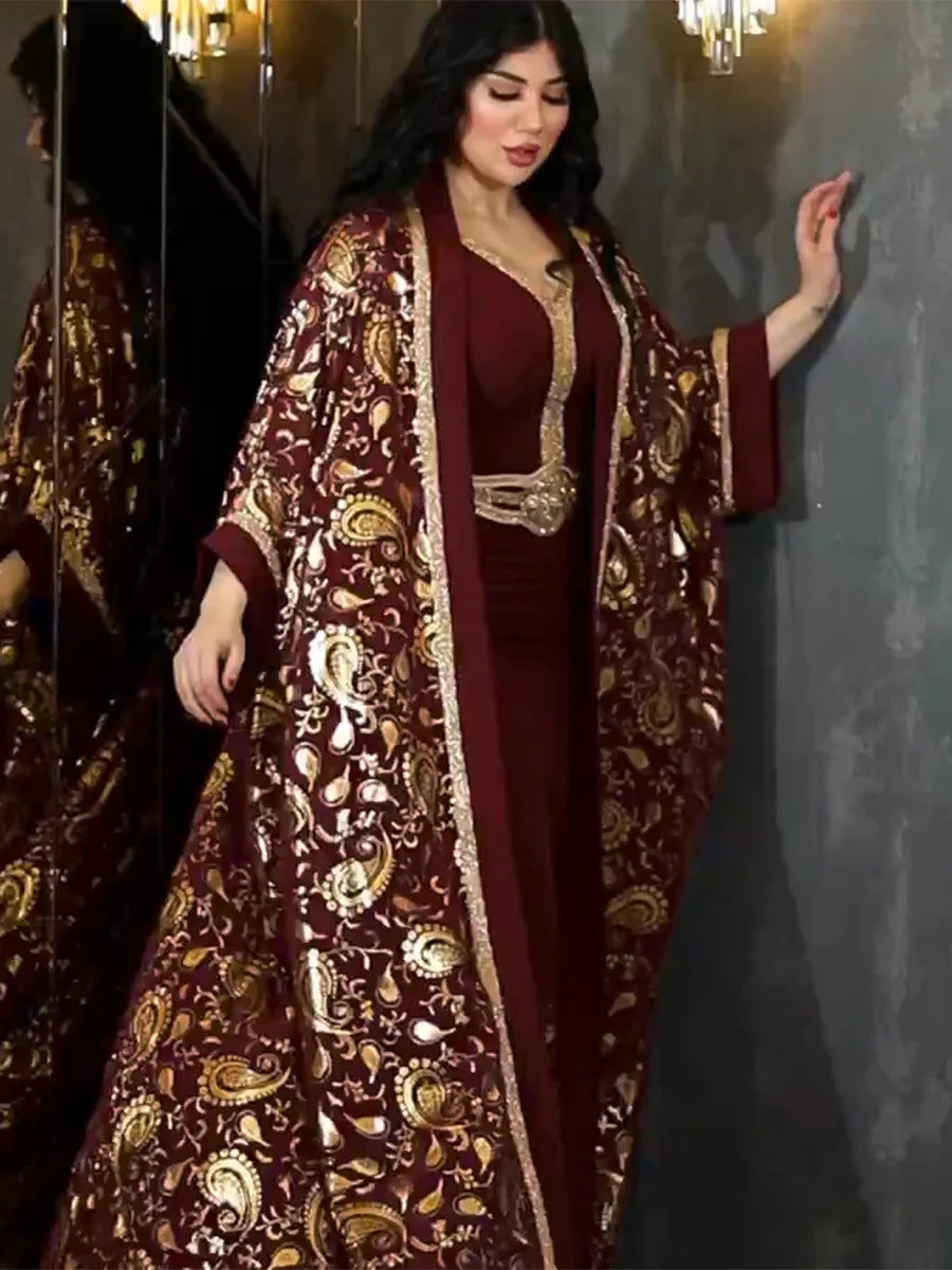 عباية فاخرة بتصميم أفريقي مغربي للمناسبات