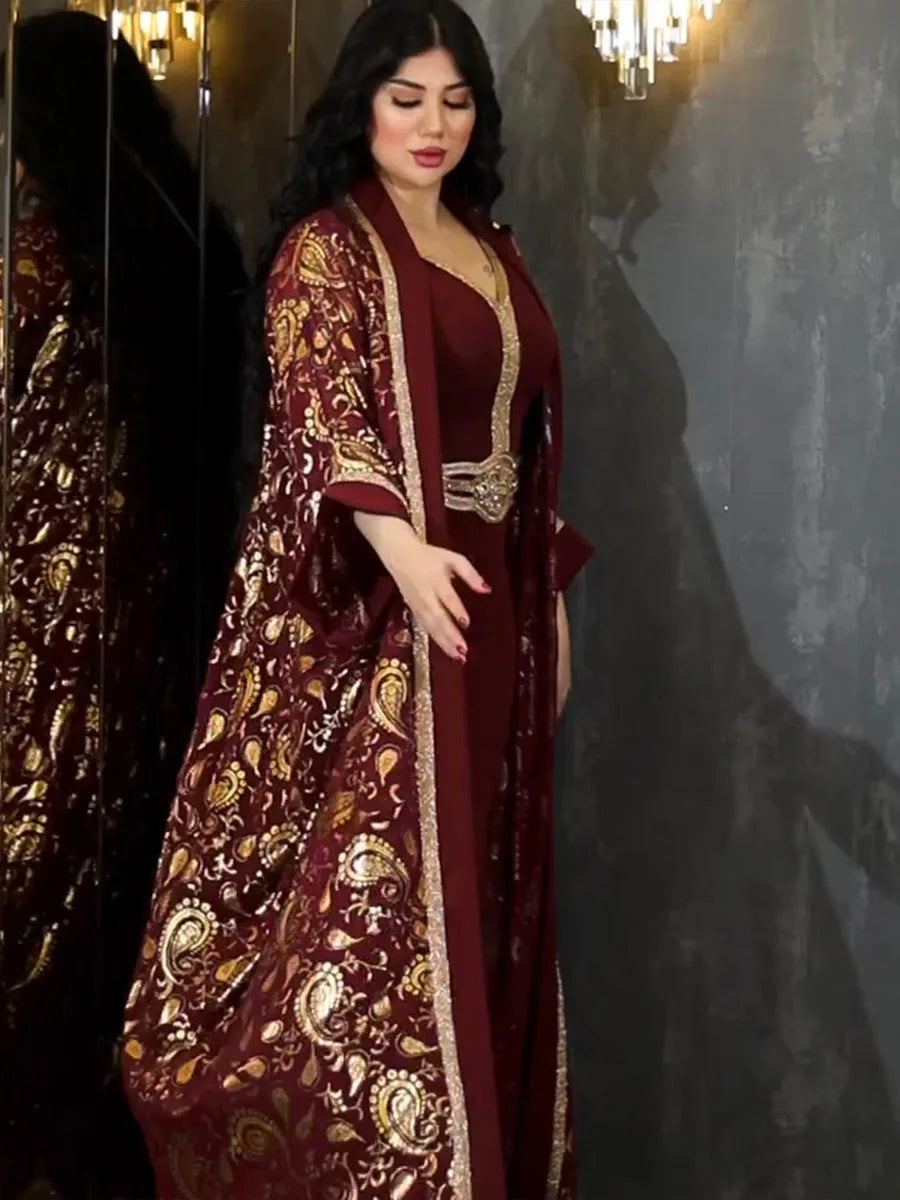 عباية فاخرة بتصميم أفريقي مغربي للمناسبات