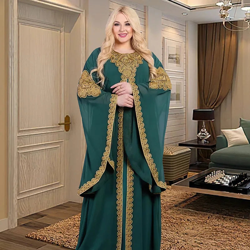 طقم عباية فاخرة من قطعتين