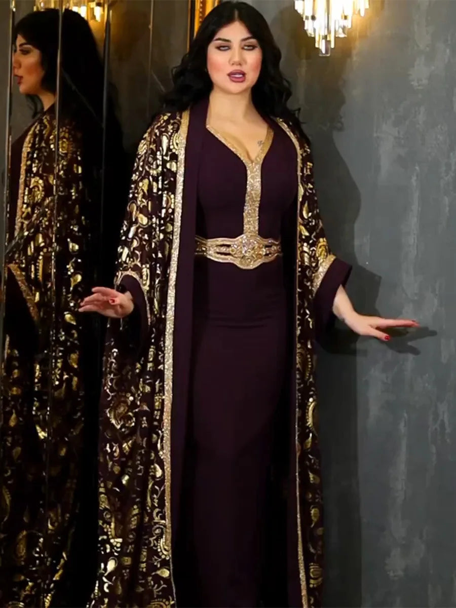 عباية فاخرة بتصميم أفريقي مغربي للمناسبات