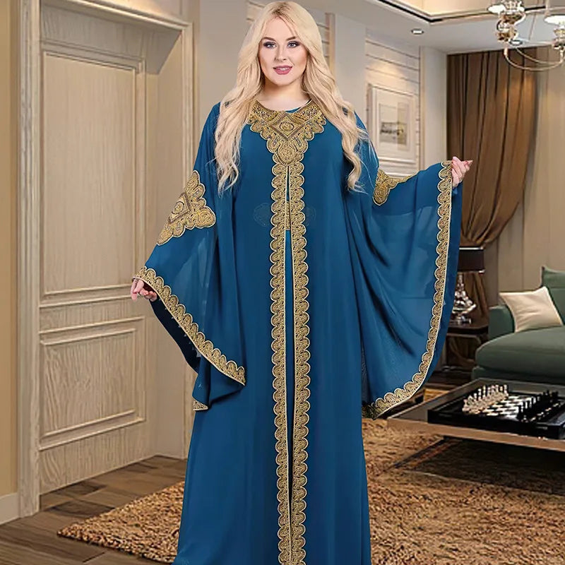طقم عباية فاخرة من قطعتين