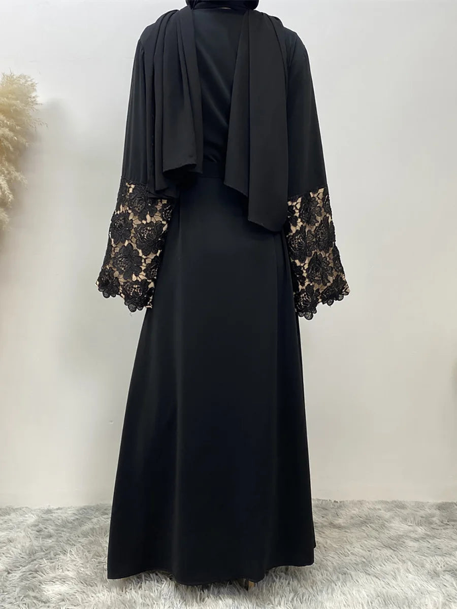 عباية سوداء فاخرة عصرية