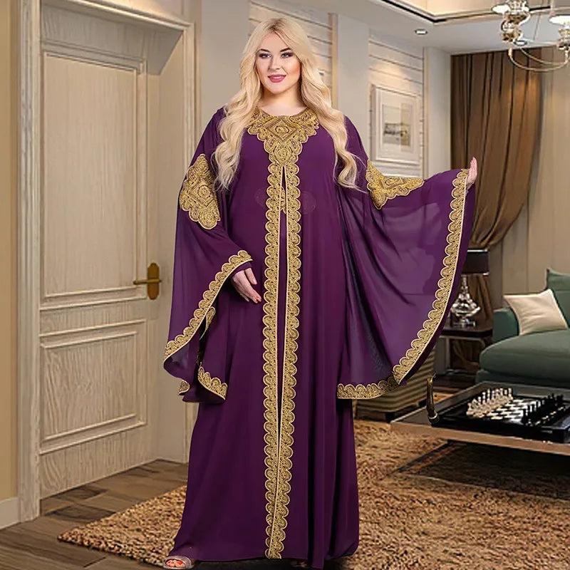 طقم عباية فاخرة من قطعتين
